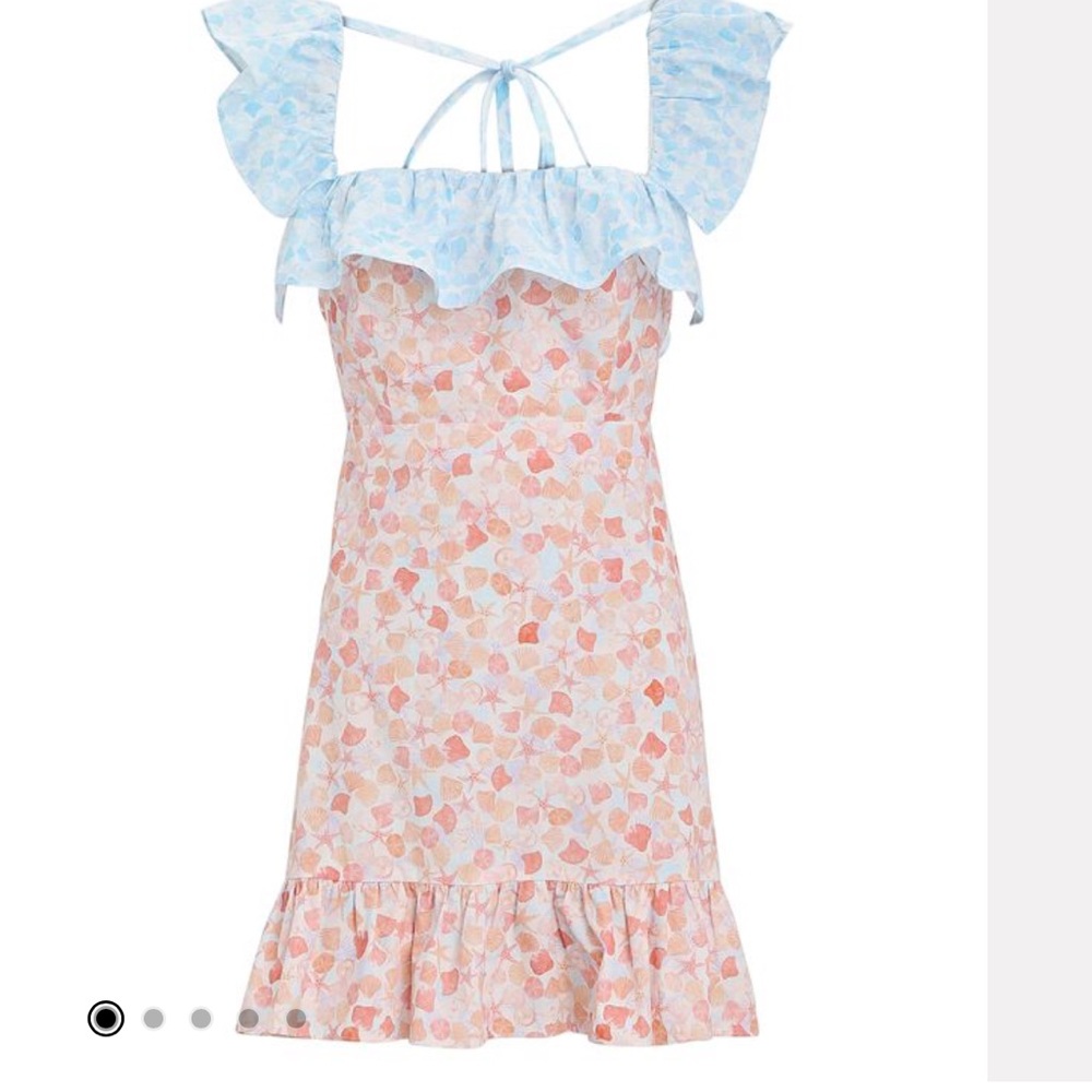 RIXO Kai Mini Shell Printed Dress - Picture 2 of 8